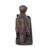 Very Folky Carved and Painted Bird on Base