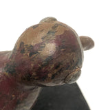 Very Folky Carved and Painted Bird on Base