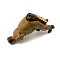 Unusual and Very Fabulous Antique Figural Hand-carved Folk Art Pipe Bowl