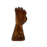 Intricately Carved Little Folk Art Hand