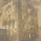 Combination Cash Store Fire, Rutland Vermont, 1906 Real Photo Postcard