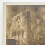 Combination Cash Store Fire, Rutland Vermont, 1906 Real Photo Postcard
