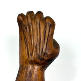 Intricately Carved Little Folk Art Hand