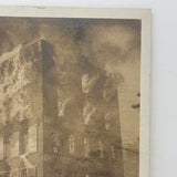 Combination Cash Store Fire, Rutland Vermont, 1906 Real Photo Postcard