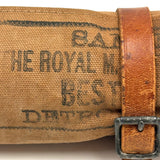 The Royal Manufacturing Co, Detroit, c. 1900 Canvas Roll Up for Flatware Salesman Samples with Leather Buckle