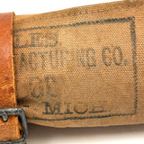 The Royal Manufacturing Co, Detroit, c. 1900 Canvas Roll Up for Flatware Salesman Samples with Leather Buckle