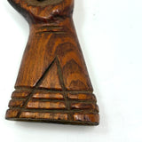 Intricately Carved Little Folk Art Hand
