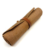 The Royal Manufacturing Co, Detroit, c. 1900 Canvas Roll Up for Flatware Salesman Samples with Leather Buckle