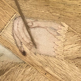 Mary Ann Earle, Ludlow Castle, Marvelous Large Georgian Needlework on Silk in Original Reverse Glass Painted Frame