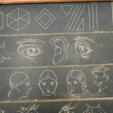 Scarce and Excellent Shepherd's New Slate Desk with Complete Set of Double-sided Inserts for Copying, c. 1870s