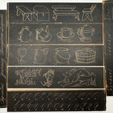 Scarce and Excellent Shepherd's New Slate Desk with Complete Set of Double-sided Inserts for Copying, c. 1870s