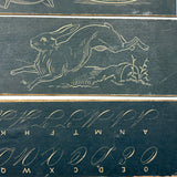 Scarce and Excellent Shepherd's New Slate Desk with Complete Set of Double-sided Inserts for Copying, c. 1870s