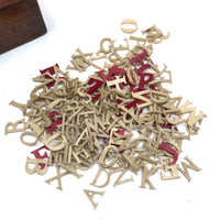Luxuriously Large Lot of Antique Bone Letters in Original Box