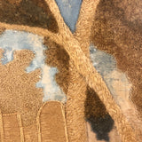 Mary Ann Earle, Ludlow Castle, Marvelous Large Georgian Needlework on Silk in Original Reverse Glass Painted Frame