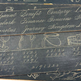 Scarce and Excellent Shepherd's New Slate Desk with Complete Set of Double-sided Inserts for Copying, c. 1870s