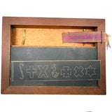 Scarce and Excellent Shepherd's New Slate Desk with Complete Set of Double-sided Inserts for Copying, c. 1870s