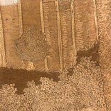 Mary Ann Earle, Ludlow Castle, Marvelous Large Georgian Needlework on Silk in Original Reverse Glass Painted Frame