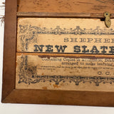 Scarce and Excellent Shepherd's New Slate Desk with Complete Set of Double-sided Inserts for Copying, c. 1870s
