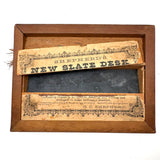 Scarce and Excellent Shepherd's New Slate Desk with Complete Set of Double-sided Inserts for Copying, c. 1870s