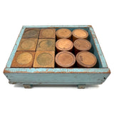 Scarce, Excellent Set of British Teachem Toys Rattle Bricks in Original Crate