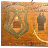 Glen Rock Hose & Ladder Company, PA, Charming Relief Carved Folk Art Plaque