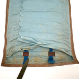 The Royal Manufacturing Co, Detroit, c. 1900 Canvas Roll Up for Flatware Salesman Samples with Leather Buckle