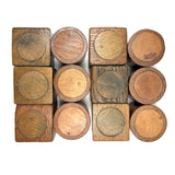 Scarce, Excellent Set of British Teachem Toys Rattle Bricks in Original Crate