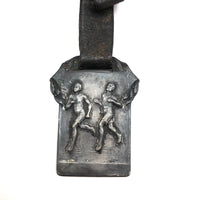 C. 1920s Sterling Track and Field Medal Engraved "1st High Jump"
