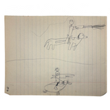 More Excellent Very Naive Kid's Drawings: Shooters on Animal-back