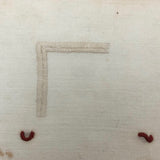 SOLD A.E. Farnsworth's 1878 Linen Mending and Darning Schoolwork Sampler in Red