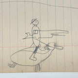 More Excellent Very Naive Kid's Drawings: Shooters on Animal-back