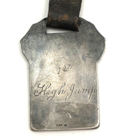 C. 1920s Sterling Track and Field Medal Engraved "1st High Jump"