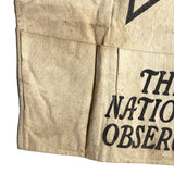 SOLD The National Observer, Excellent and Resonant 1970s Newspaper Seller's Apron