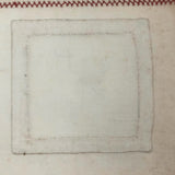 SOLD A.E. Farnsworth's 1878 Linen Mending and Darning Schoolwork Sampler in Red