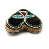 Early Heart Shaped (c. Mid 19th Century) Beaded Iroquois Pin Cushion
