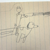 More Excellent Very Naive Kid's Drawings: Shooters on Animal-back