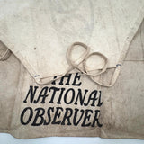 SOLD The National Observer, Excellent and Resonant 1970s Newspaper Seller's Apron