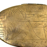 At a Distance, Near at Hand, Double-sided 18th Century Dutch Engraved Brass Tobacco Box