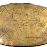 At a Distance, Near at Hand, Double-sided 18th Century Dutch Engraved Brass Tobacco Box