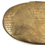 At a Distance, Near at Hand, Double-sided 18th Century Dutch Engraved Brass Tobacco Box