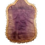 19th Century Iroquois Beaded Silk and Linen Frame with Pair of Squirrels (tintype not included)