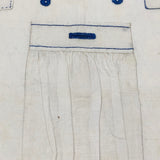 SOLD A.E. Farnsworth's 1880 Linen Sewing and Darning Schoolwork Sampler in Blue