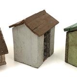 Set of Four Scrappy Scratch Made Houses