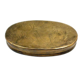 At a Distance, Near at Hand, Double-sided 18th Century Dutch Engraved Brass Tobacco Box