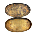 At a Distance, Near at Hand, Double-sided 18th Century Dutch Engraved Brass Tobacco Box