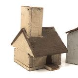 Set of Four Scrappy Scratch Made Houses