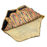 Lovely Antique Hand-sewn Piecework Pocket with Bluebirds