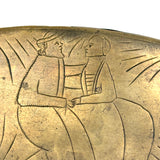 At a Distance, Near at Hand, Double-sided 18th Century Dutch Engraved Brass Tobacco Box