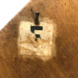 White Squares on Pine Diamond, Beautifully Worn Make Ring Toss Board (with Sealing Rings for Tossing))