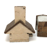 Set of Four Scrappy Scratch Made Houses